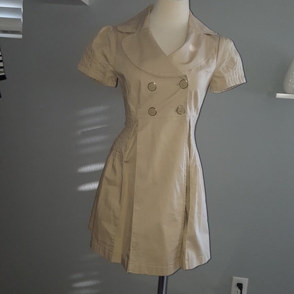 Iris Basic Dresses & Skirts - 3/$20 Scallop Collar Pleated Double Breast Dress